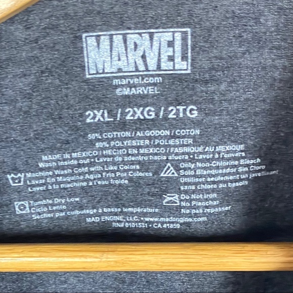 Marvel Men's Classic Avenger Gray T Shirt 1084 - Picture 3 of 4